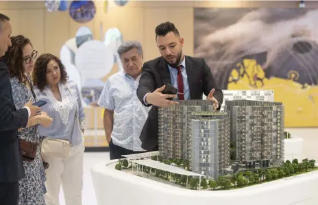  ?? Ruel Pableo for The National ?? In Dubai, the average asking price for apartments rose by 25 per cent annually in the first quarter of this year