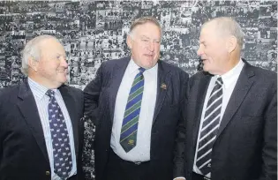  ?? PHOTO: NZPA ?? Legends for life . . . Eddie Tonks (left) with All Black great Colin Meads and fellow New Zealand Rugby life member Richie Guy in 2007.
