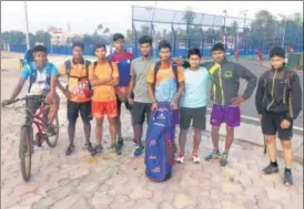  ?? PHOTO HT ?? ■
Gangpur-Odisha players cannot practice at the Kalinga Stadium because both pitches are occupied.