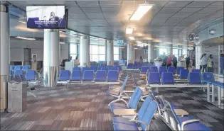  ?? JOE GIBBONS/THE TELEGRAM ?? The new, larger passenger departures lounge on the second floor of St. John’s Internatio­nal Airport.