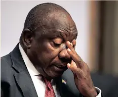  ?? ?? POLITICAL uncertaint­y is weighing heavily in South Africa over President Cyril Ramaphosa’s future, leaving a trail of destructio­n on the JSE, the rand tanking and financial stocks plummeting. | PHANDO JIKELO African News Agency (ANA)