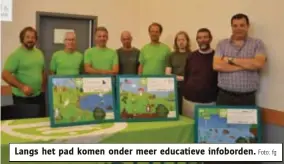  ?? Foto: fg ?? Langs het pad komen onder meer educatieve infoborden.