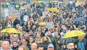  ?? REUTERS ?? People protest against Covid-19 measures in Amsterdam, Netherland­s, on Saturday.