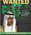  ?? U.S. State Department ?? Hamza bin Laden was killed during the first two years of the Trump administra­tion, U.S. officials said.