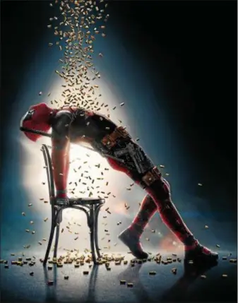  ?? TWENTIETH CENTURY FOX ?? This “Flashdance”-inspired poster art for “Deadpool 2” gives you a strong sense of the film’s likely tone.