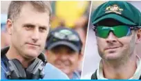  ??  ?? Simon Katich (left) has hit back following Michael Clarke’s outspoken thoughts on the current Aussie cricket team.