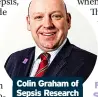  ??  ?? Colin graham of sepsis research
Feat