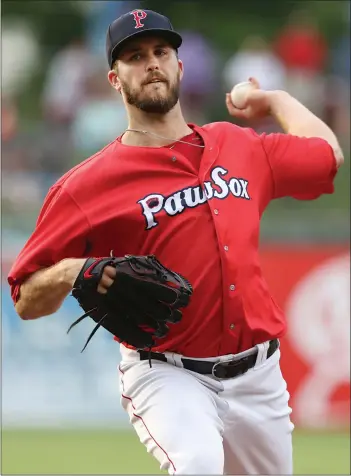  ?? Photo by Louriann Mardo-Zayat / lmzartwork­s.com ?? Following Friday night’s start where he allowed three runs in 3.2 innings against Syracuse, Red Sox starter Drew Pomeranz has a 5.87 ERA and a 1.63 WHIP in four rehab starts with the PawSox. Pomeranz has struck out eight batters in 15.1 innings.