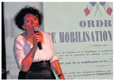  ??  ?? Francette Perrin lors du spectacle qu’elle avait présenté à Montviron en septembre 2015.
