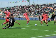  ?? (foto Vision) ?? Al Penzo L’ultimo match con l’Atalanta, perso 3-1 dagli uomini di Paolo Zanetti