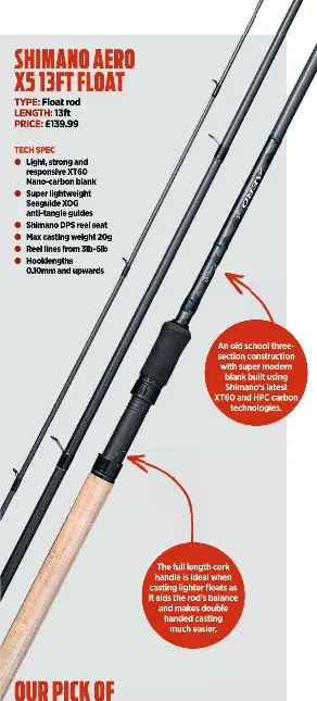 shimano aero x5 13ft float rod. SHIMANO AERO X5 13FT FLOAT