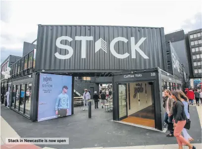  ??  ?? Stack in Newcastle is now open