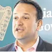  ??  ?? Taoiseach Leo Varadkar