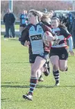  ?? ?? Abi Bowes scored a superb six tries for the Valkyries at Yarm