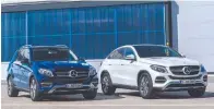  ??  ?? Mercedes GLE. Dos versiones, una con silueta de cupé.