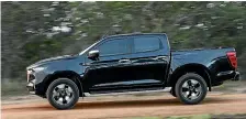  ??  ?? It is hard to tell how much exterior sheet metal the Mazda shares with the Isuzu D-Max.