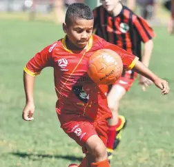  ??  ?? IN COMMAND: Under-12s Brolgas’ Annissee Reuben in action.