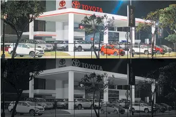  ??  ?? “Hora del Planeta”. Toyota El Salvador se unió a los esfuerzos mundiales en la “Hora del Planeta”, con el objetivo de generar conscienci­a sobre las acciones para cuidar los recursos naturales y revertir el cambio climático.