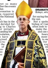  ??  ?? REGRET: Archbishop Justin Welby