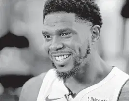  ?? JOHN MCCALL/STAFF FILE PHOTO ?? Univeristy of Florida graduate Udonis Haslem signed with the Heat as a free agent in the 2003 and has been with the team ever since.