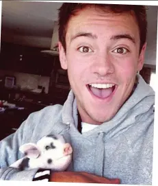  ??  ?? Getting on swimmingly: Diver Tom Daley