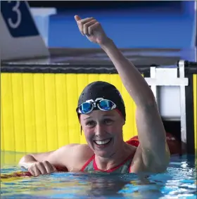  ?? ?? Hannah Miley has called time on her fantastic swimming career at the age of 32, with only an Olympic medal missing