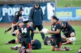  ?? GETTY IMAGES ?? Glenn Moore’s contract as Black Ferns coach expires this year but he wants to stay on to oversee their Women’s Rugby World Cup title defence at home next season.