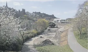  ??  ?? 0 East Princes Street Gardens has not been fully open to the public for around 18 months