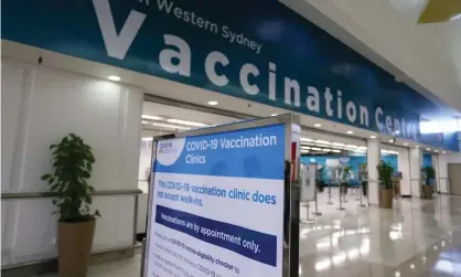  ?? Photograph: Lisa Maree Williams/Getty Images ?? One aged care provider says long delays at vaccinatio­n centres meant only a fraction of their workforce had received a Covid jab.