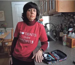  ?? ERIN CLARK FOR USA TODAY ?? Diedre Waxman of Newton, Mass., was diagnosed with Type 1 diabetes six years ago. She adopted a strict diet, so she doesn’t need as much insulin, which she buys from Canada.