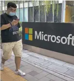  ??  ?? Espionaje. China en la mira por los ataques a microsoft.