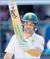  ?? REUTERS ?? Opener Dean Elgar (in pic) and Hashim Amla (31) added 86 for the second wicket on Day 1 against Australia at Cape Town.