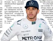  ??  ?? Lewis Hamilton