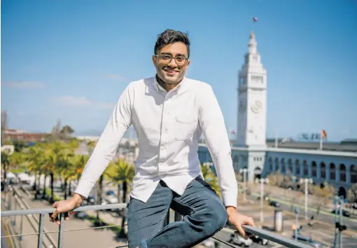  ?? Rosa Furneaux / Special to The Chronicle ?? Bay Area native Aneesh Chaganty, a former member of the Google Five, is the director and co-writer of the new thriller “Searching.”