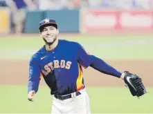  ?? AP ?? GRAN DEBUT. El primer juego de George Springer con los Blue Jays de Toronto será ante los Yankees de Nueva York en el Bronx, el 1 de abril.