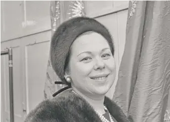 ?? EVENING STANDARD/HULTON ARCHIVE/GETTY IMAGES ?? Italian operatic soprano Renata Scotto in 1965.