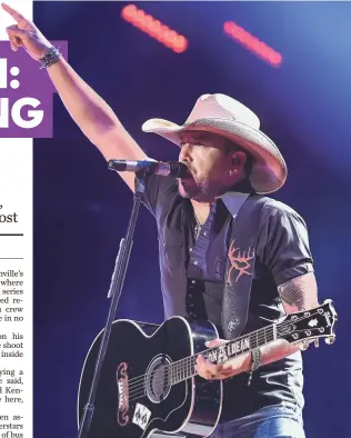  ?? LARRY MCCORMACK, THE TENNESSEAN ?? Jason Aldean plays the CMA Fest at Nashville’s Nissan Stadium June 9. The country artist is on the road now on his Six String Circus Tour.