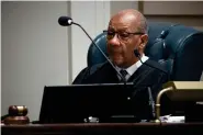  ?? ?? Judge Clifton Newman presides as he charges the jury during Alex Murdaugh’s double murder trial at the Colleton County Courthouse, Thursday, March 2, 2023, in Walterboro, S.C.