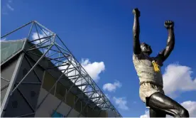  ??  ?? Billy Bremner statue at Elland Road. Photograph: Paul Thomas/Getty Images