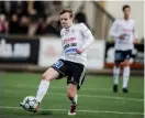  ?? Bild: SEBASTIAN LAMOTTE ?? Pontus Johansson gjorde VFK:S sista mål för säsongen.