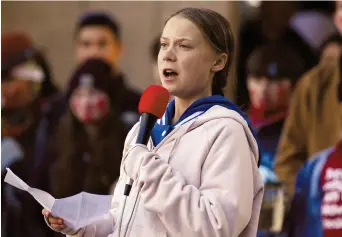  ??  ?? Greta Thunberg - Associated Press: David Zalubowski