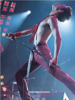  ?? ALEX BAILEY/20TH CENTURY FOX ?? Rami Malek stars in “Bohemian Rhapsody,” winner of a pair of major awards at the Golden Globes.