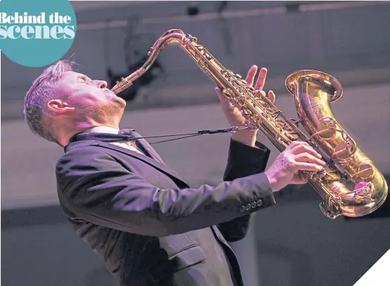  ?? ?? Saxophonis­t Tommy Smith plays Edinburgh, St Andrews and Glasgow this week with the Scottish National Jazz Orchestra