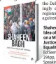  ??  ?? Shaheen Bagh and the Idea of India: Writings on a Movement of Justice, Liberty, and Equality
Ed Seema Mustafa 294pp, ~450
Speaking Tiger