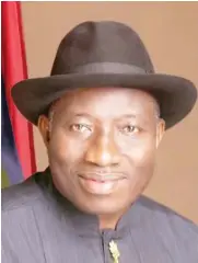  ??  ?? Former President Goodluck Jonathan