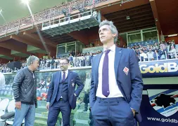  ??  ?? Paulo Sousa anche ieri ha sorpreso per le scelte iniziali di formazione La Fiorentina comunque continua a essere in corsa per l’Europa