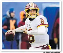  ?? THE ASSOCIATED PRESS ?? QB Kirk Cousins is the most talked-about UFA-to-be.
