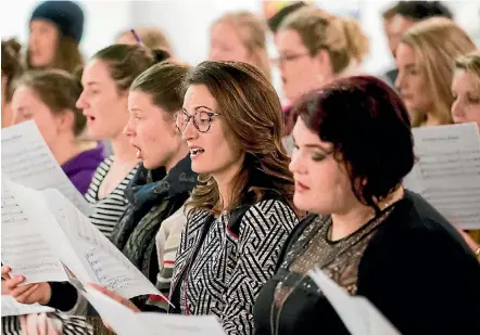  ?? PHOTO: MAARTEN HOLL/FAIRFAX NZ ?? Supertonic is performing Vanishing Voices, a concert sung in at-risk languages. Choir director Isaac Stone