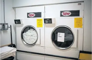  ??  ?? Vinay Patel shut down one of his hotel’s laundry dryers to save money.