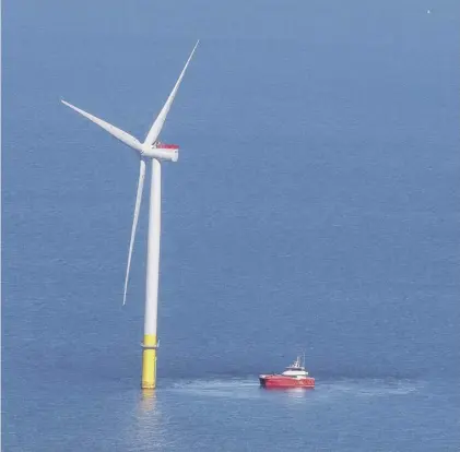  ??  ?? 0 Scotland has workers skilled in marine engineerin­g and could benefit hugely from switch to renewable energy